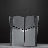 eXtremeRate eXcover Replacement Top Bottom Cover Side Panel with Cooling Vent for PS5 Slim Digital Edition Console - New Hope Gray - SWRPFM003