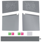 eXtremeRate eXcover Replacement Top Bottom Cover Side Panel with Cooling Vent for PS5 Slim Digital Edition Console - New Hope Gray - SWRPFM003