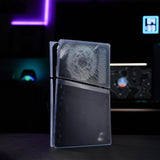 eXtremeRate eXcover Replacement Top Bottom Cover Side Panel with Cooling Vent for PS5 Slim Digital Edition Console - Clear Ice Blue - SWRPFM002