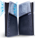 eXtremeRate eXcover Replacement Top Bottom Cover Side Panel with Cooling Vent for PS5 Slim Digital Edition Console - Clear Ice Blue - SWRPFM002