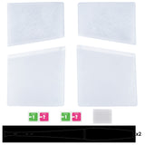 eXtremeRate eXcover Replacement Top Bottom Cover Side Panel with Cooling Vent for PS5 Slim Digital Edition Console - Clear Ice Blue - SWRPFM002