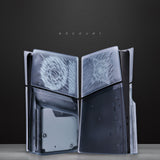 eXtremeRate eXcover Replacement Top Bottom Cover Side Panel with Cooling Vent for PS5 Slim Disc Edition Console - Clear Ice Blue - APSPFM002