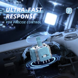 eXtremeRate eXhall Digital Calibrable Hall Effect Thumbstick Kit for PS5 Controller, Replacement 3D Joystick Analog Stick Sensor Module Kit for PS5 Controller with Calibrate FPC Board - Blue 80gf - HMRPF001