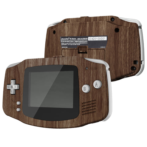 eXtremeRate IPS Ready Upgraded Wood Grain GBA Replacement Shell Full Housing Cover Buttons for Gameboy Advance – Compatible with Both IPS & Standard LCD – Console & IPS Screen NOT Included - TAGS2001