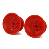 eXtremeRate Solid Red Analog Thumbsticks Buttons Repair for PS4 Controller - P4J0101