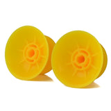 eXtremeRate Solid Yellow Analog Thumbsticks Buttons Repair for PS4 Controller - P4J0104