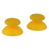 eXtremeRate Solid Yellow Analog Thumbsticks Buttons Repair for PS4 Controller - P4J0104