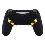 eXtremeRate Chrome Gold Replacement Redesigned Back Buttons K1 K2 K3 K4 Paddles for eXtremeRate PS4 Controller Dawn Remap Kit - P4GZ016