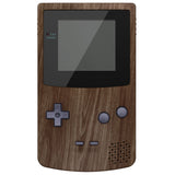 eXtremeRate IPS Ready Upgraded Wood Grain GBC Replacement Shell Full Housing Cover w/ Buttons for Gameboy Color – Fit for GBC OSD IPS & Regular IPS & Standard LCD – Console & IPS Screen NOT Included - QCBS2001