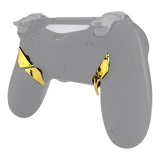 eXtremeRate Chrome Gold Replacement Redesigned Back Buttons K1 K2 K3 K4 Paddles for eXtremeRate PS4 Controller Dawn Remap Kit - P4GZ016