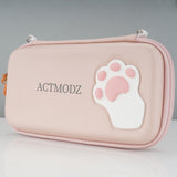 ACTMODZ Pink Cute Cat Paw Carrying Case for Nintendo Switch & Switch OLED - ACTM002