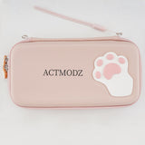 ACTMODZ Pink Cute Cat Paw Carrying Case for Nintendo Switch & Switch OLED - ACTM002