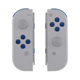 eXtremeRate Transparent Clear Blue Replacement ABXY Direction Keys SR SL L R ZR ZL Trigger Buttons Springs, Full Set Buttons Repair Kits with Tools for NS Switch JoyCon & OLED JoyCon - JoyCon Shell NOT Included - AJ107