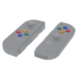 eXtremeRate Replacement DIY Colorful ABXY Buttons Directions Keys Repair Kits for NS Switch JoyCon & OLED JoyCon - AJ109