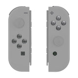 eXtremeRate Replacement ABXY Direction Keys SR SL L R ZR ZL Trigger Buttons, Full Set Buttons for NS Switch JoyCon & OLED JoyCon - Clear Black - AJ112