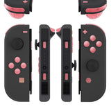 eXtremeRate Replacement ABXY Direction Keys SR SL L R ZR ZL Trigger Buttons, Full Set Buttons for NS Switch JoyCon & OLED JoyCon - Cherry Pink - AJ114