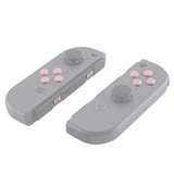 eXtremeRate Cherry Blossoms Pink Replacement ABXY Direction Keys SR SL L R ZR ZL Trigger Buttons Springs, Full Set Buttons Repair Kits with Tools for NS Switch JoyCon & OLED JoyCon - JoyCon Shell NOT Included - AJ206