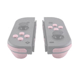 eXtremeRate Cherry Blossoms Pink Replacement ABXY Direction Keys SR SL L R ZR ZL Trigger Buttons Springs, Full Set Buttons Repair Kits with Tools for NS Switch JoyCon & OLED JoyCon - JoyCon Shell NOT Included - AJ206