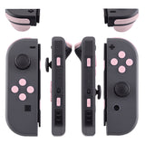 eXtremeRate Cherry Blossoms Pink Replacement ABXY Direction Keys SR SL L R ZR ZL Trigger Buttons Springs, Full Set Buttons Repair Kits with Tools for NS Switch JoyCon & OLED JoyCon - JoyCon Shell NOT Included - AJ206