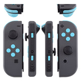 eXtremeRate Heaven Blue Replacement ABXY Direction Keys SR SL L R ZR ZL Trigger Buttons Springs, Full Set Buttons Repair Kits with Tools for NS Switch JoyCon & OLED JoyCon - JoyCon Shell NOT Included- AJ207