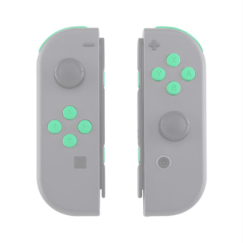 eXtremeRate Mint Green Replacement ABXY Direction Keys SR SL L R ZR ZL Trigger Buttons Springs, Full Set Buttons Repair Kits with Tools for NS Switch JoyCon & OLED JoyCon - JoyCon Shell NOT Included- AJ208