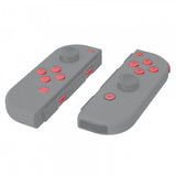 eXtremeRate Indian Red Replacement ABXY Direction Keys SR SL L R ZR ZL Trigger Buttons Springs, Full Set Buttons Repair Kits with Tools for NS Switch JoyCon & OLED JoyCon - JoyCon Shell NOT Included - AJ219