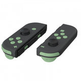 eXtremeRate Matcha Green Replacement ABXY Direction Keys SR SL L R ZR ZL Trigger Buttons Springs, Full Set Buttons Repair Kits with Tools for NS Switch JoyCon & OLED JoyCon - JoyCon Shell NOT Included - AJ222