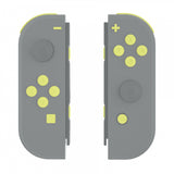 eXtremeRate Lemon Yellow Replacement ABXY Direction Keys SR SL L R ZR ZL Trigger Buttons Springs, Full Set Buttons Repair Kits with Tools for NS Switch JoyCon & OLED JoyCon - JoyCon Shell NOT Included - AJ225