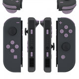 eXtremeRate Dark Grayish Violet Replacement ABXY Direction Keys SR SL L R ZR ZL Trigger Buttons Springs, Full Set Buttons Repair Kits with Tools for NS Switch JoyCon & OLED JoyCon - JoyCon Shell NOT Included - AJ227