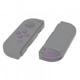 eXtremeRate Dark Grayish Violet Replacement ABXY Direction Keys SR SL L R ZR ZL Trigger Buttons Springs, Full Set Buttons Repair Kits with Tools for NS Switch JoyCon & OLED JoyCon - JoyCon Shell NOT Included - AJ227