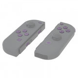 eXtremeRate Dark Grayish Violet Replacement ABXY Direction Keys SR SL L R ZR ZL Trigger Buttons Springs, Full Set Buttons Repair Kits with Tools for NS Switch JoyCon & OLED JoyCon - JoyCon Shell NOT Included - AJ227