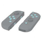 eXtremeRate Light Cyan Replacement ABXY Direction Keys SR SL L R ZR ZL Trigger Buttons Springs, Full Set Buttons Repair Kits with Tools for NS Switch JoyCon & OLED JoyCon - JoyCon Shell NOT Included - AJ228