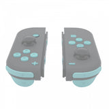 eXtremeRate Light Cyan Replacement ABXY Direction Keys SR SL L R ZR ZL Trigger Buttons Springs, Full Set Buttons Repair Kits with Tools for NS Switch JoyCon & OLED JoyCon - JoyCon Shell NOT Included - AJ228