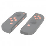 eXtremeRate Mandys Pink Replacement ABXY Direction Keys SR SL L R ZR ZL Trigger Buttons Springs, Full Set Buttons Repair Kits with Tools for NS Switch JoyCon & OLED JoyCon - JoyCon Shell NOT Included - AJ229