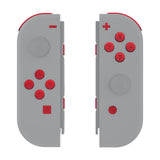 eXtremeRate Replacement ABXY Direction Keys SR SL L R ZR ZL Trigger Buttons, Full Set Buttons for NS Switch JoyCon & OLED JoyCon - Passion Red - AJ231