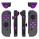 eXtremeRate Chrome Purple Glossy Replacement ABXY Direction Keys SR SL L R ZR ZL Trigger Buttons Springs, Full Set Buttons Repair Kits with Tools for NS Switch JoyCon & OLED JoyCon - JoyCon Shell NOT Included - AJ305