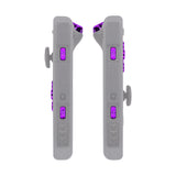 eXtremeRate Chrome Purple Glossy Replacement ABXY Direction Keys SR SL L R ZR ZL Trigger Buttons Springs, Full Set Buttons Repair Kits with Tools for NS Switch JoyCon & OLED JoyCon - JoyCon Shell NOT Included - AJ305