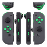 eXtremeRate Chrome Green Glossy Replacement ABXY Direction Keys SR SL L R ZR ZL Trigger Buttons Springs, Full Set Buttons Fix Kits with Tools for NS Switch JoyCon & OLED JoyCon - JoyCon Shell NOT Included - AJ306