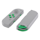 eXtremeRate Chrome Green Glossy Replacement ABXY Direction Keys SR SL L R ZR ZL Trigger Buttons Springs, Full Set Buttons Fix Kits with Tools for NS Switch JoyCon & OLED JoyCon - JoyCon Shell NOT Included - AJ306