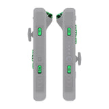 eXtremeRate Chrome Green Glossy Replacement ABXY Direction Keys SR SL L R ZR ZL Trigger Buttons Springs, Full Set Buttons Fix Kits with Tools for NS Switch JoyCon & OLED JoyCon - JoyCon Shell NOT Included - AJ306