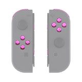 eXtremeRate Chrome Pink Glossy Replacement ABXY Direction Keys SR SL L R ZR ZL Trigger Buttons Springs, Full Set Buttons Fix Kits with Tools for NS Switch JoyCon & OLED JoyCon - JoyCon Shell NOT Included - AJ307