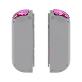 eXtremeRate Chrome Pink Glossy Replacement ABXY Direction Keys SR SL L R ZR ZL Trigger Buttons Springs, Full Set Buttons Fix Kits with Tools for NS Switch JoyCon & OLED JoyCon - JoyCon Shell NOT Included - AJ307