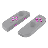 eXtremeRate Chrome Pink Glossy Replacement ABXY Direction Keys SR SL L R ZR ZL Trigger Buttons Springs, Full Set Buttons Fix Kits with Tools for NS Switch JoyCon & OLED JoyCon - JoyCon Shell NOT Included - AJ307