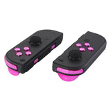 eXtremeRate Chrome Pink Glossy Replacement ABXY Direction Keys SR SL L R ZR ZL Trigger Buttons Springs, Full Set Buttons Fix Kits with Tools for NS Switch JoyCon & OLED JoyCon - JoyCon Shell NOT Included - AJ307