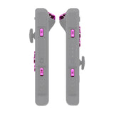 eXtremeRate Chrome Pink Glossy Replacement ABXY Direction Keys SR SL L R ZR ZL Trigger Buttons Springs, Full Set Buttons Fix Kits with Tools for NS Switch JoyCon & OLED JoyCon - JoyCon Shell NOT Included - AJ307