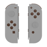 eXtremeRate Wood Grain Replacement ABXY Direction Keys SR SL L R ZR ZL Trigger Buttons Springs, Full Set Buttons Repair Kits with Tools for NS Switch JoyCon & OLED JoyCon - JoyCon Shell NOT Included - AJ601