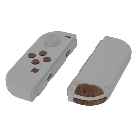 eXtremeRate Wood Grain Replacement ABXY Direction Keys SR SL L R ZR ZL Trigger Buttons Springs, Full Set Buttons Repair Kits with Tools for NS Switch JoyCon & OLED JoyCon - JoyCon Shell NOT Included - AJ601