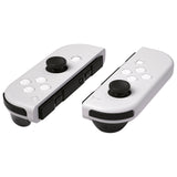 eXtremeRate Replacement Controller ABXY Direction Home Capture + - Jelly Buttons, Two-Tone White & Clear with Symbols Action Face Keys for Nintendo Switch & Switch OLED Joy-con - JoyCon NOT Included - AJ7001