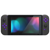 eXtremeRate Replacement Controller ABXY Direction Home Capture + - Jelly Buttons, Two-Tone Purple & Clear with Symbols Action Face Keys for Nintendo Switch & Switch OLED Joy-con - JoyCon NOT Included - AJ7003