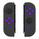 eXtremeRate Replacement Controller ABXY Direction Home Capture + - Jelly Buttons, Two-Tone Purple & Clear with Symbols Action Face Keys for Nintendo Switch & Switch OLED Joy-con - JoyCon NOT Included - AJ7003